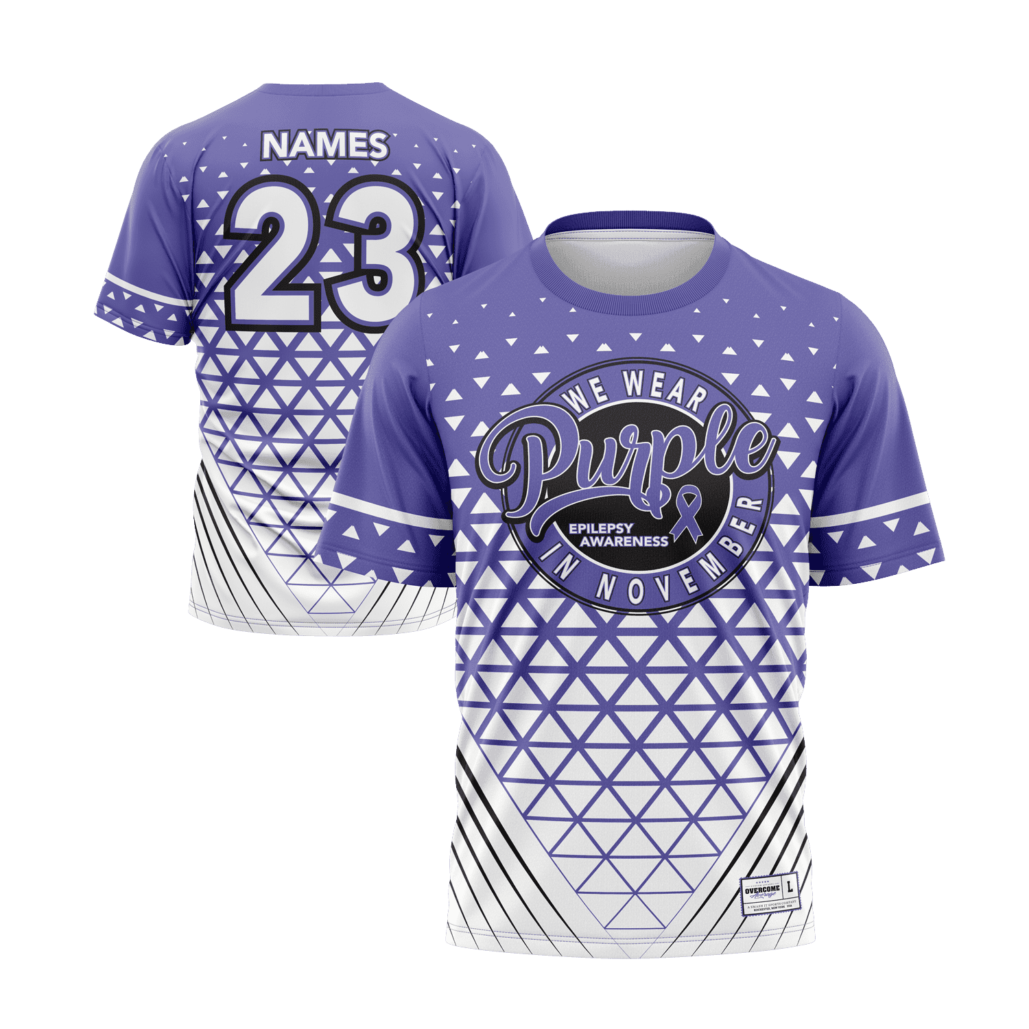 Epilepsy Awareness Short Sleeve Jersey (Customized Buy-In) - Smash It Sports