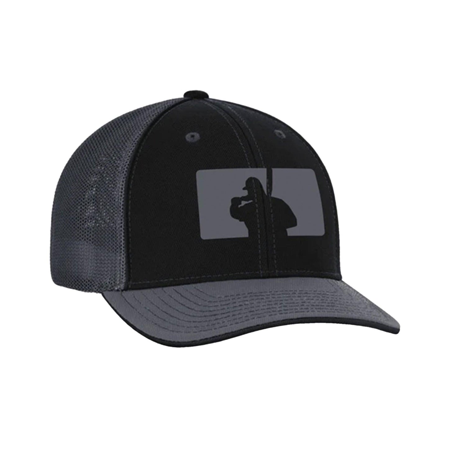Fat Guy BP Fitted Hat - 404M (Black/Charcoal) - Smash It Sports
