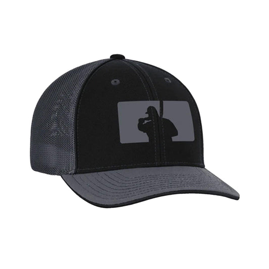 Fat Guy BP Fitted Hat - 404M (Black/Charcoal) - Smash It Sports