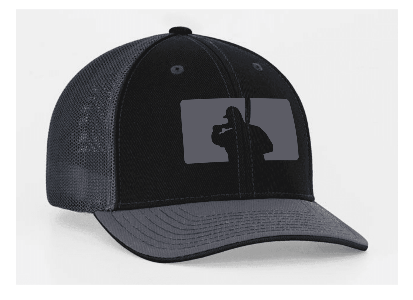 Fat Guy BP Fitted Hat - 404M (Black/Charcoal) - Smash It Sports