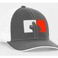 Fat Guy BP Fitted Hat - 404M (Grey/White/Orange) - Smash It Sports