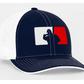 Fat Guy BP Fitted Hat - 404M (Navy/White/Red) - Smash It Sports