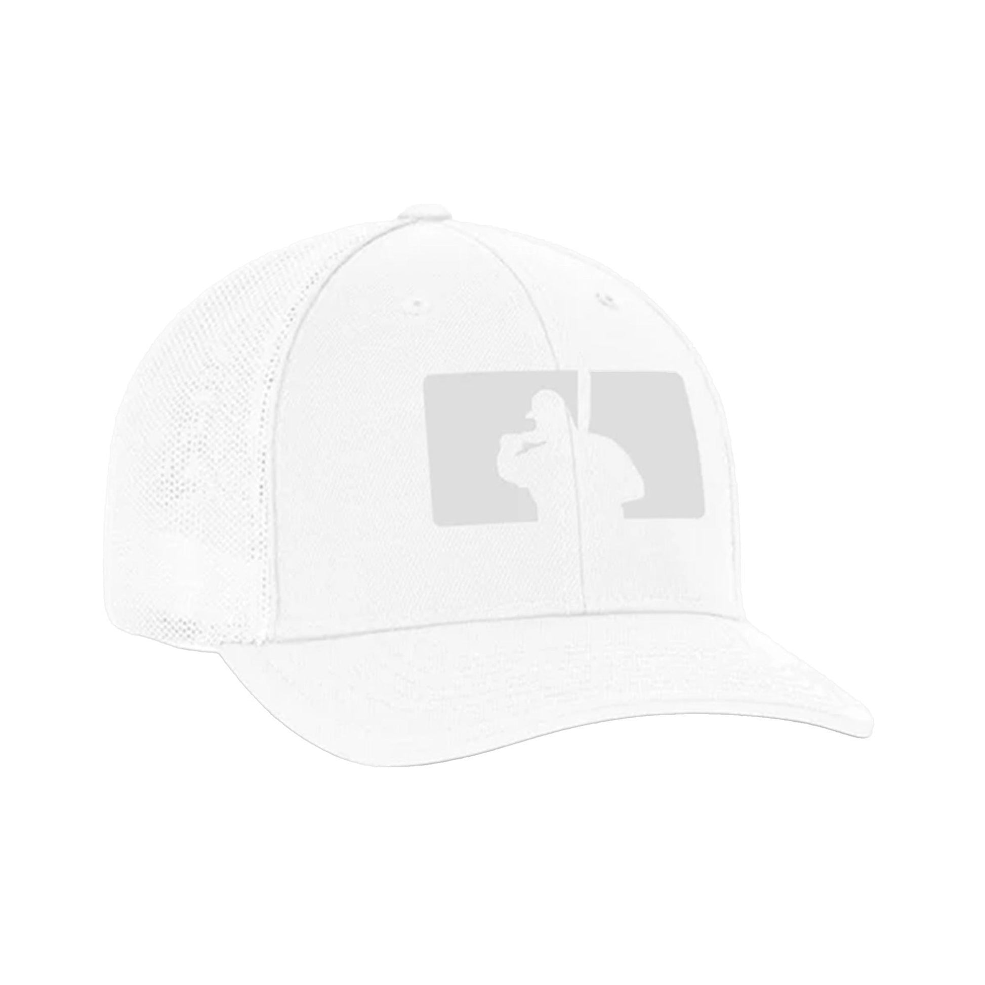 Fat Guy BP Fitted Hat - 404M (White/Gray) - Smash It Sports