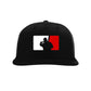 Fat Guy BP Fitted Hat - PTS30 (Black/White/Red) - Smash It Sports