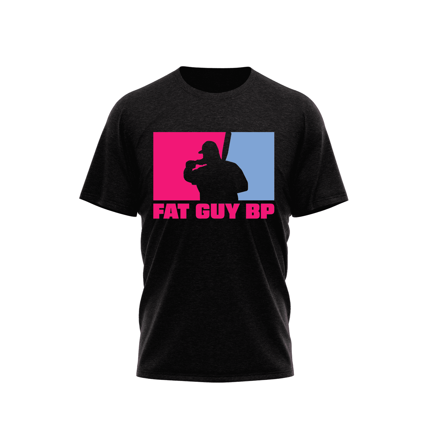 Fat Guy BP - Poly-Cotton Short Sleeve Shirt - Black - Smash It Sports