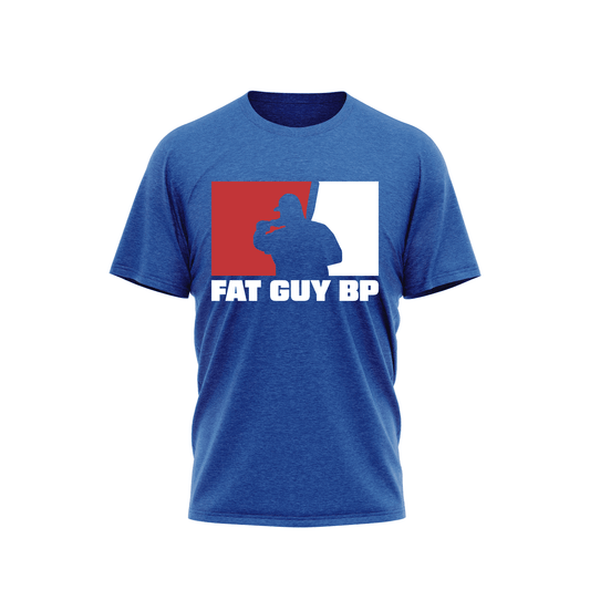 Fat Guy BP - Poly-Cotton Short Sleeve Shirt - Royal - Smash It Sports