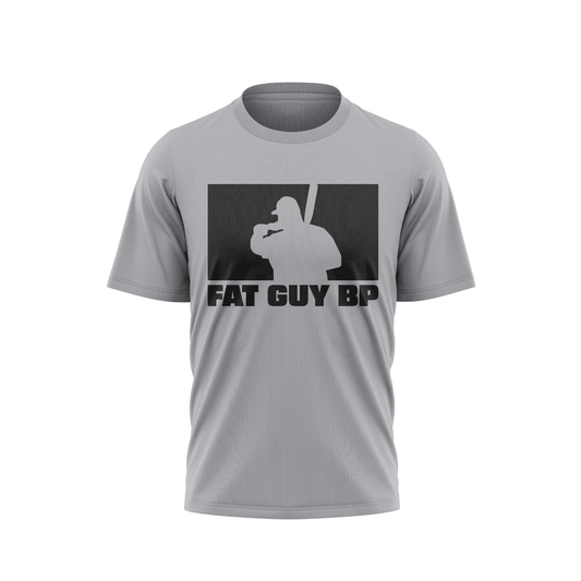 Fat Guy BP - Semi-Sub Short Sleeve Shirt - Gray/Black - Smash It Sports