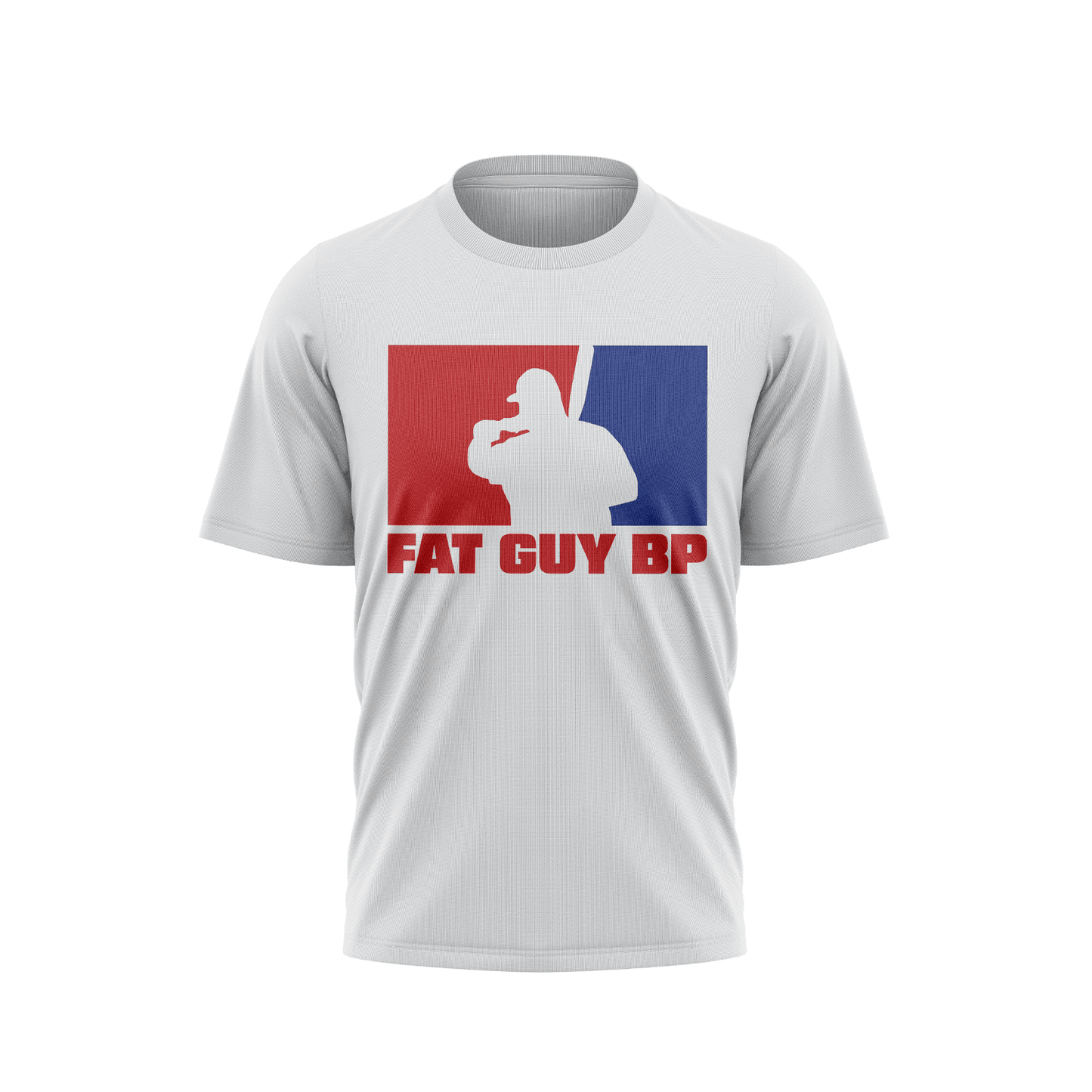 Fat Guy BP - Semi-Sub Short Sleeve Shirt - Red/Royal - Smash It Sports