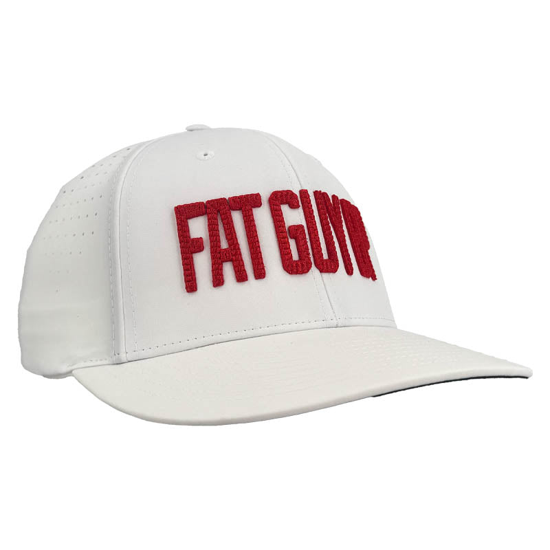 Fat Guy BP Fitted Hat - PTS30 (White/Red)