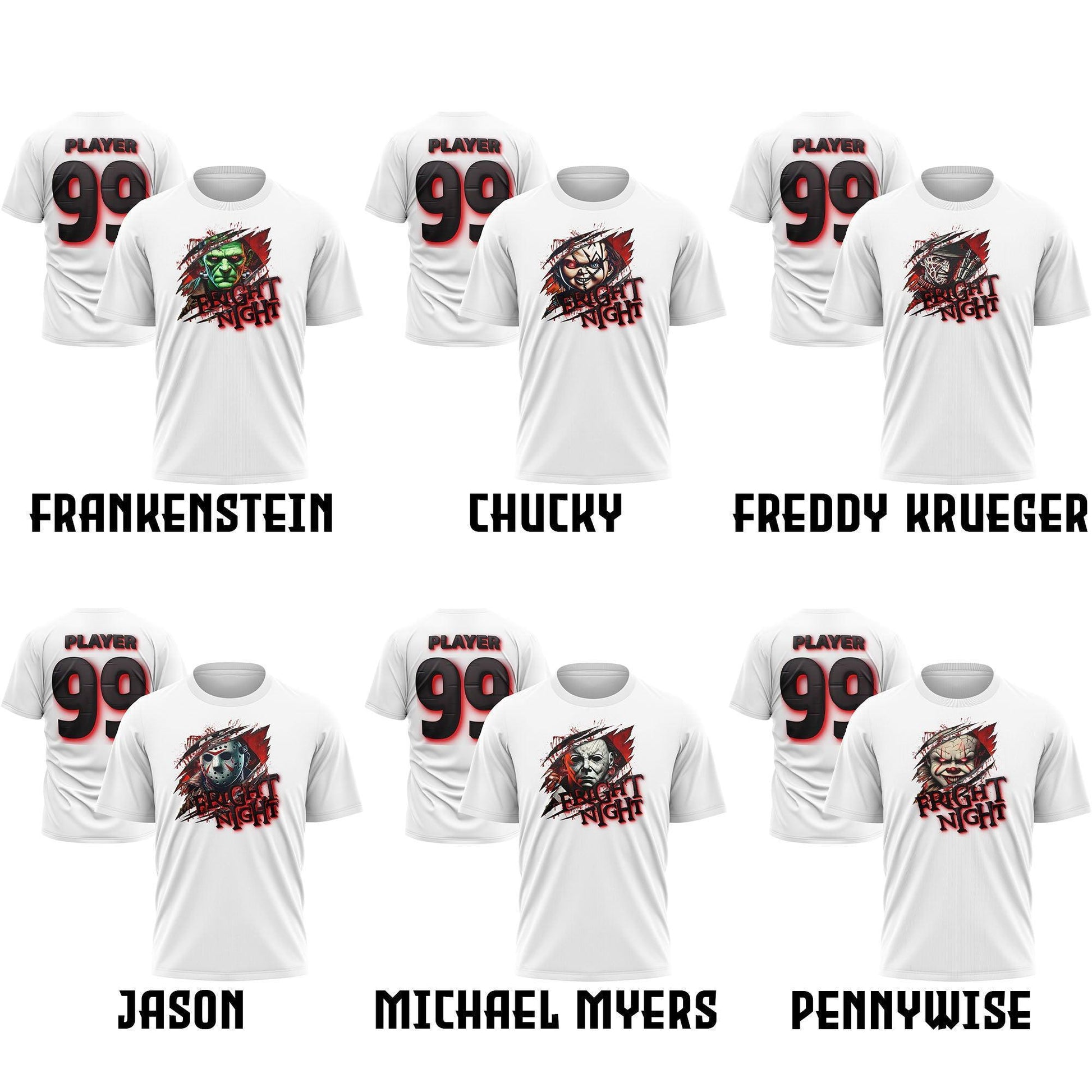 Fright Night Short Sleeve Shirt (Custom) - Smash It Sports