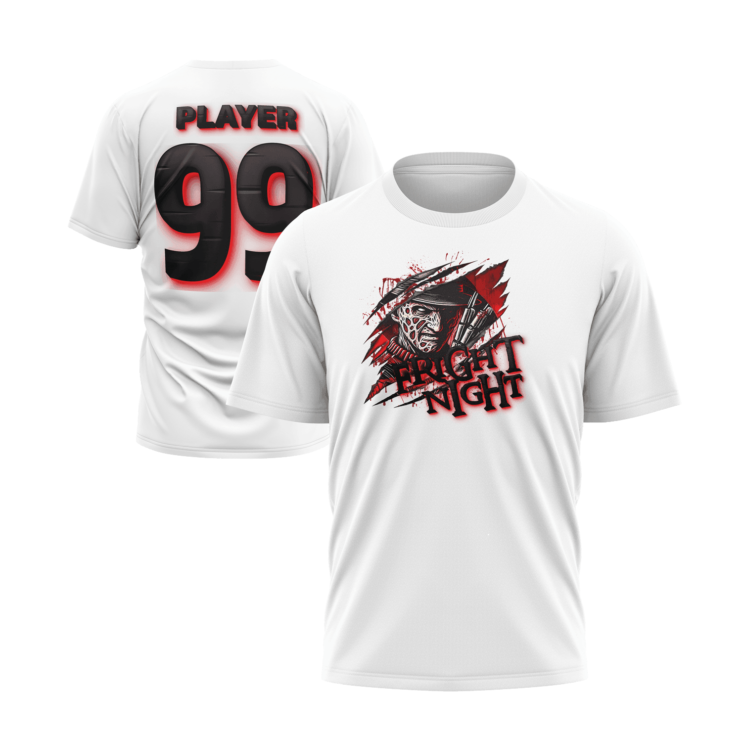 Fright Night Short Sleeve Shirt (Custom) - Smash It Sports