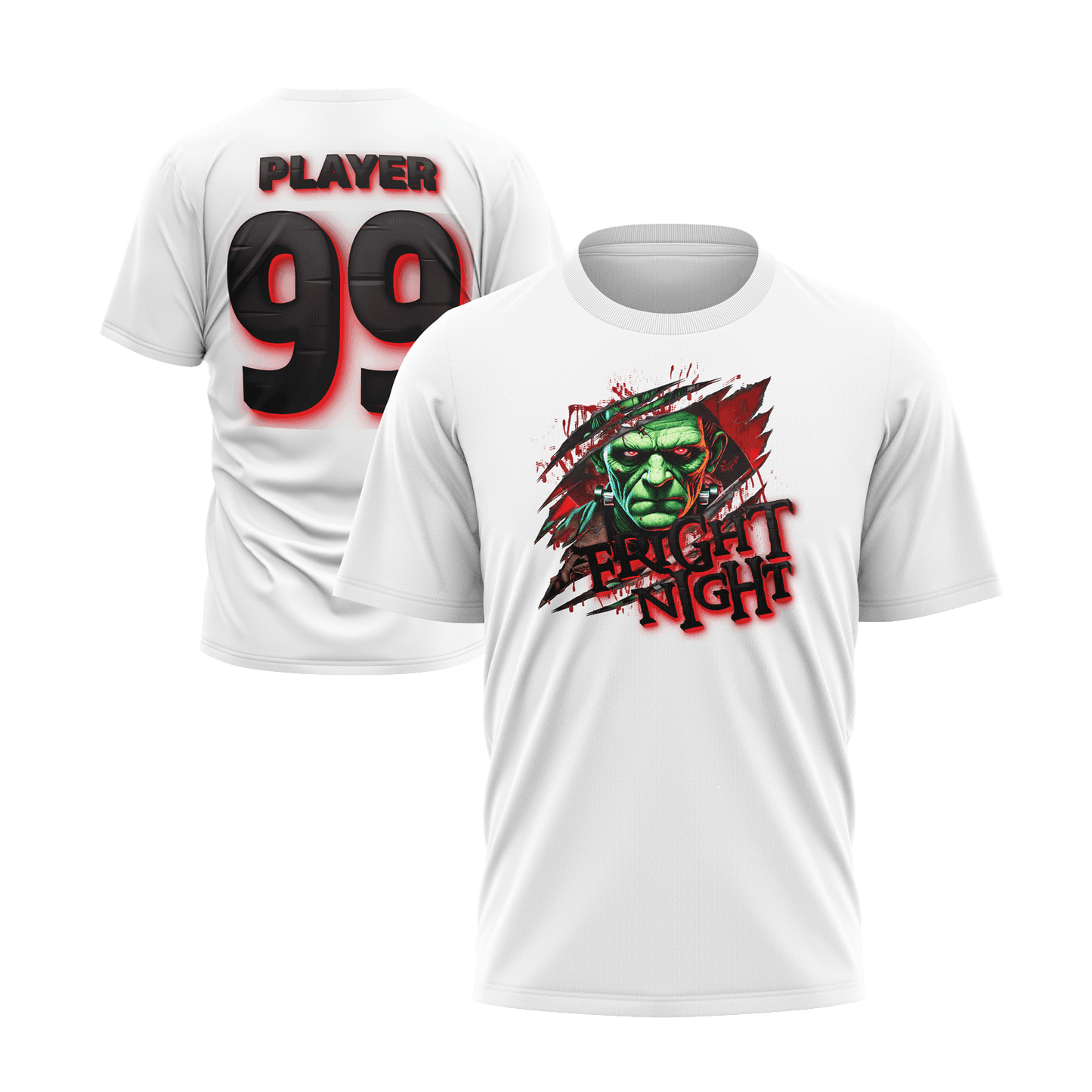 Fright Night Short Sleeve Shirt (Custom) - Smash It Sports