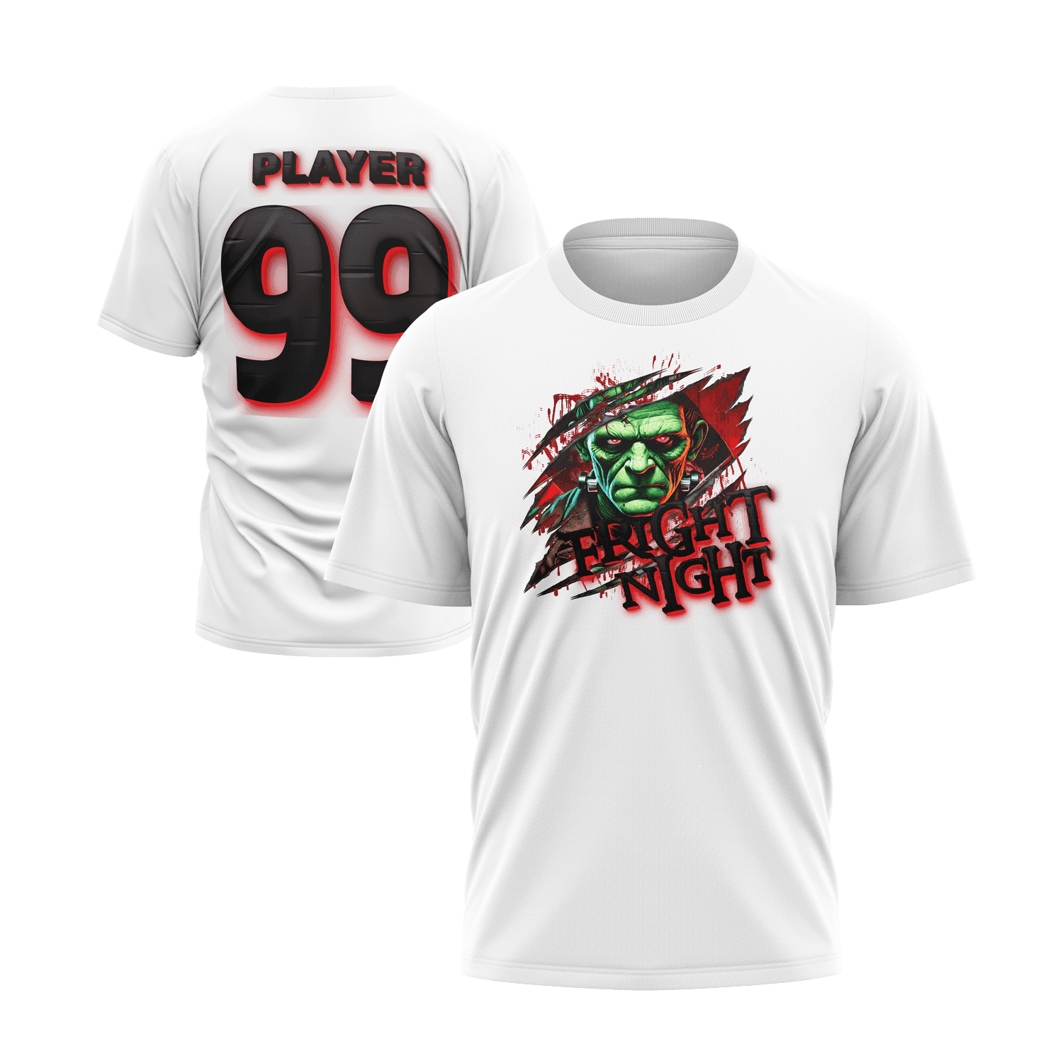 Fright Night Short Sleeve Shirt (Custom) - Smash It Sports