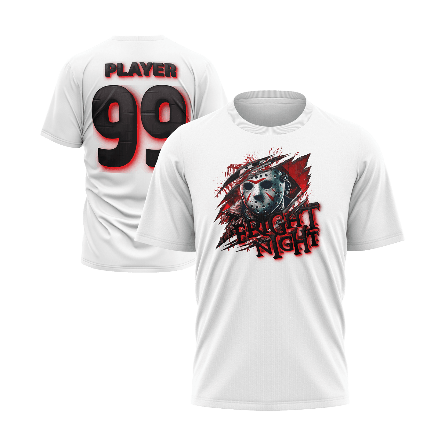 Fright Night Short Sleeve Shirt (Custom) - Smash It Sports