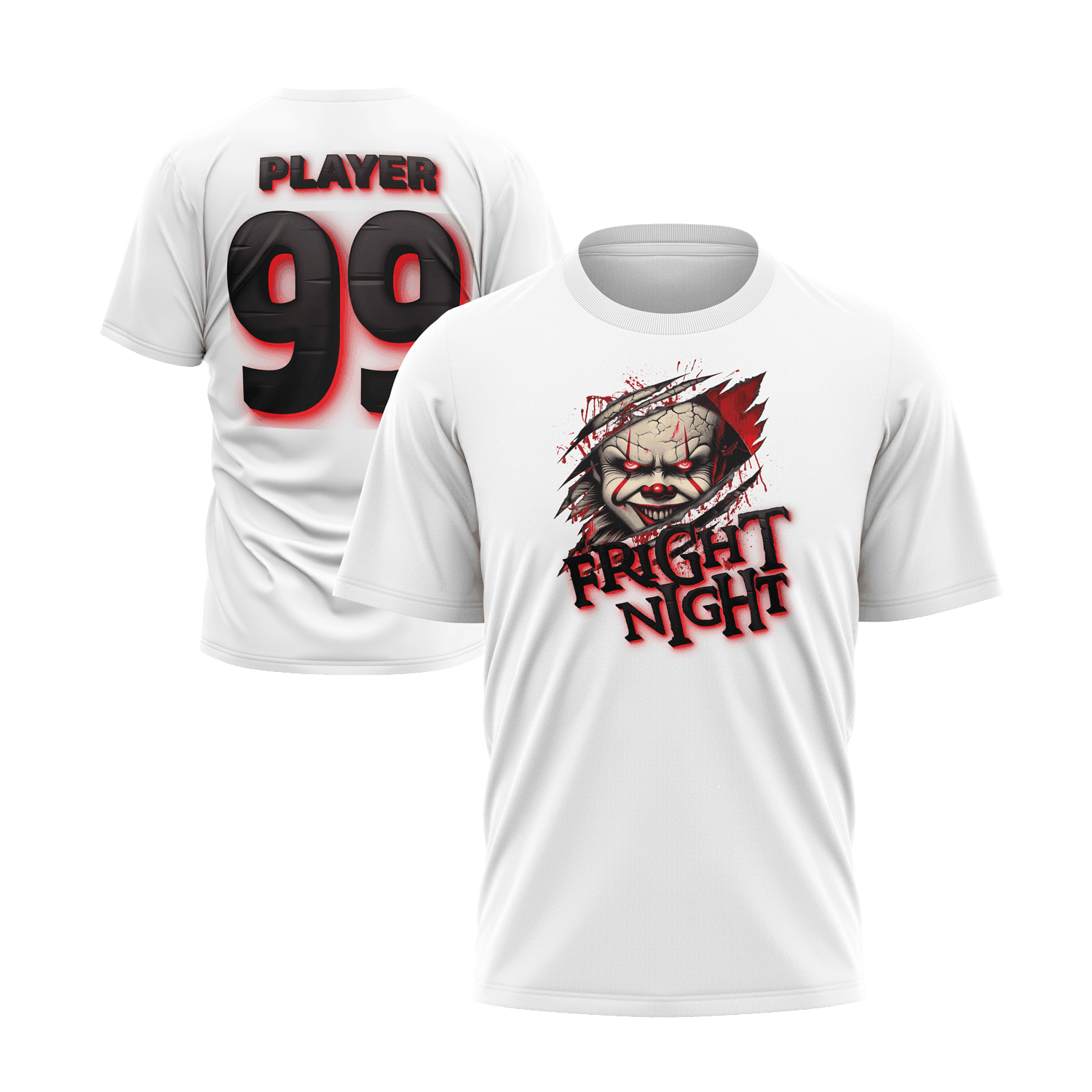 Fright Night Short Sleeve Shirt (Custom) - Smash It Sports