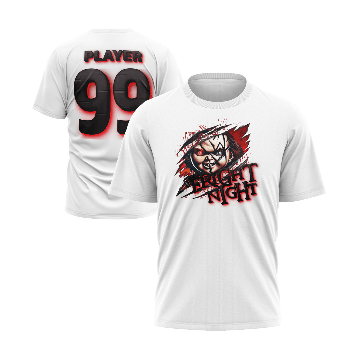 Fright Night Short Sleeve Shirt (Custom) - Smash It Sports