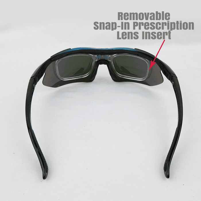 Gator Gear Multi-Lens Sunglasses Kit - Blue/Black (w/ Prescription Lens Insert) – Specs Overview | Smash It Sports