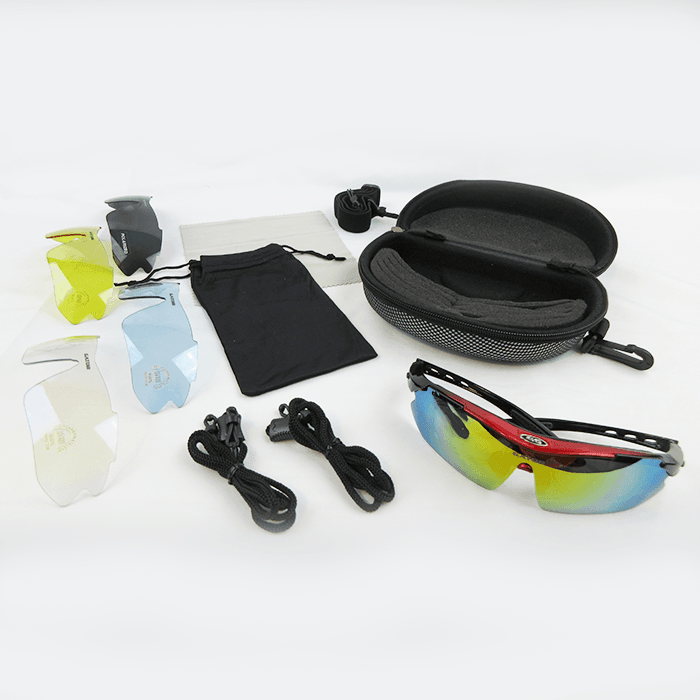 Gator Gear Multi-Lens Sunglasses Kit - Red (w/ Prescription Lens Insert) – Specs Overview | Smash It Sports