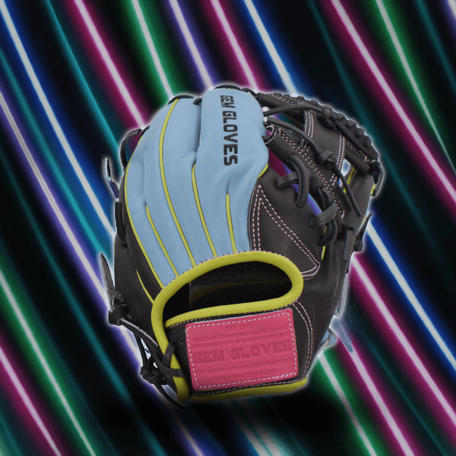 Gem Gloves 11.75" Baseball Fielding Glove - GEM028 Urban Glow – Specs Overview | Smash It Sports | leather, kip, pro