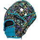 Gem Gloves Baseball Fielding Glove - GEM035 Holographic Aztec – Product View | Smash It Sports | leather, kip, pro