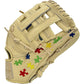 Gem Gloves Baseball Fielding Glove - GEM041 Autism Awareness – Product View | Smash It Sports | leather, kip, pro