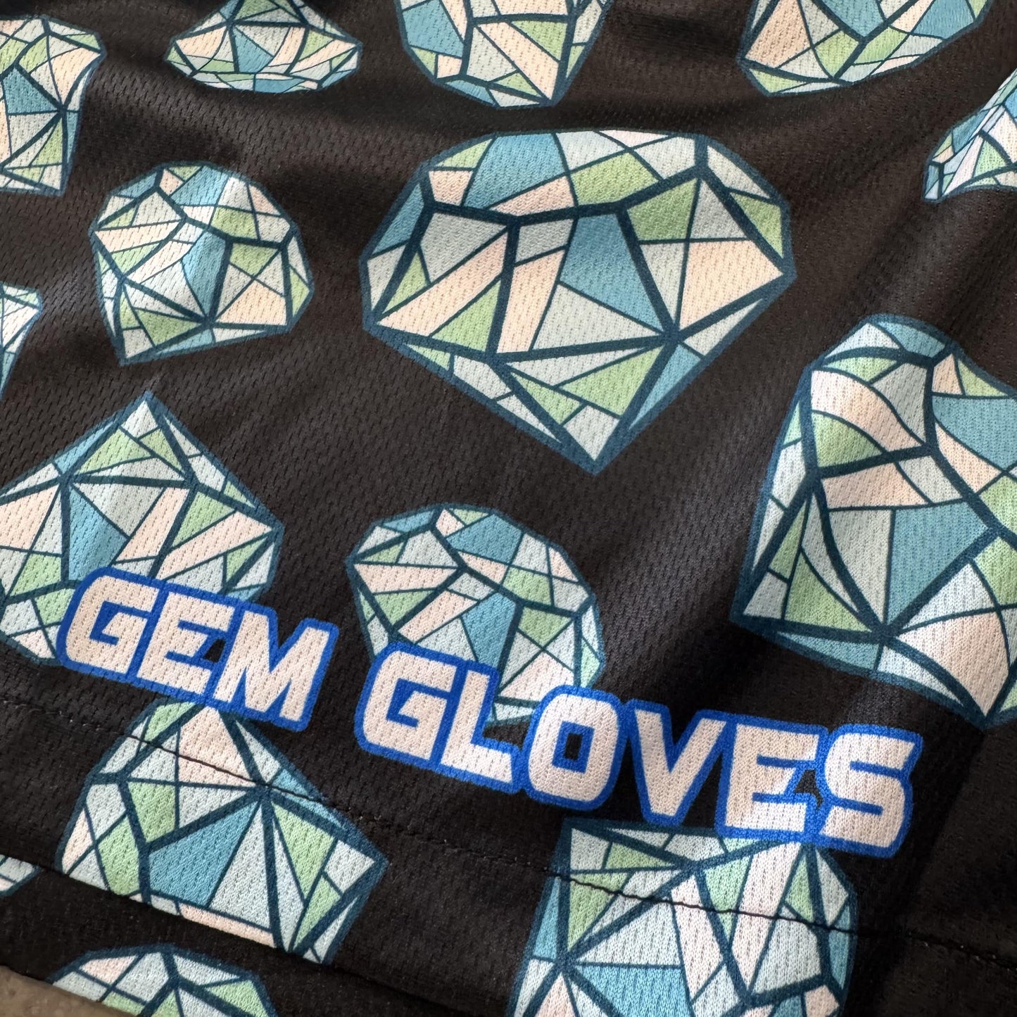 Gem Gloves Mesh Shorts - Diamonds - Smash It Sports