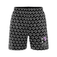 Gem Gloves Mesh Shorts - No Pressure No Diamonds - Black/White - Smash It Sports