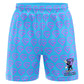 Gem Gloves Mesh Shorts - No Pressure No Diamonds - Carolina/Pink - Smash It Sports