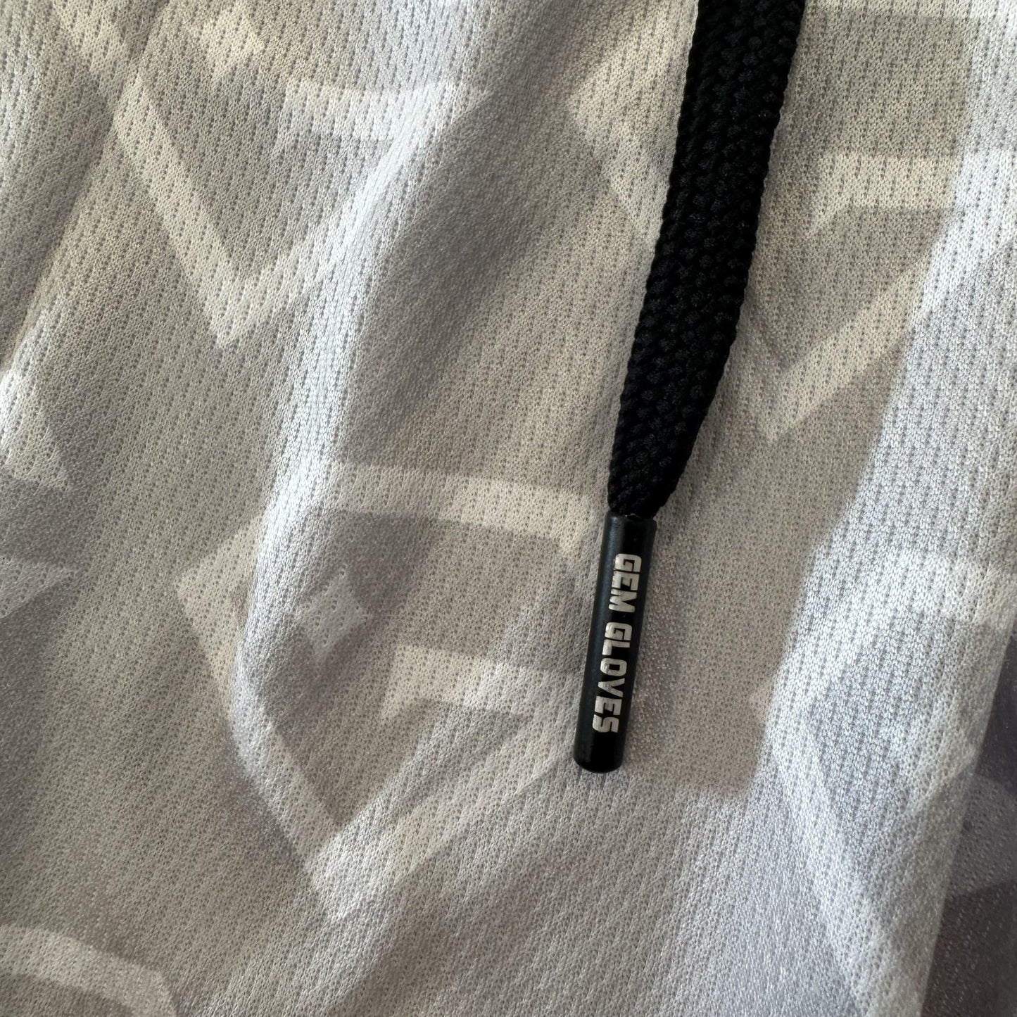 Gem Gloves Mesh Shorts - No Pressure No Diamonds - Grey/White - Smash It Sports