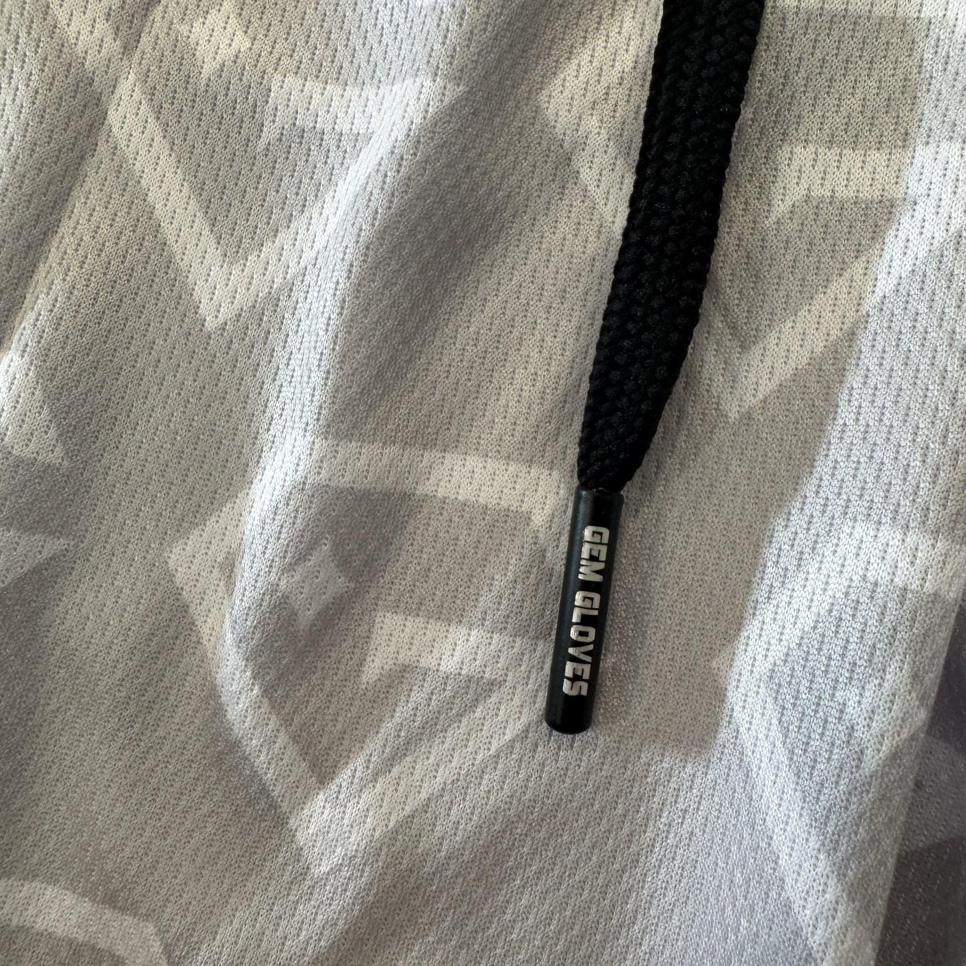 Gem Gloves Mesh Shorts - No Pressure No Diamonds - Grey/White - Smash It Sports