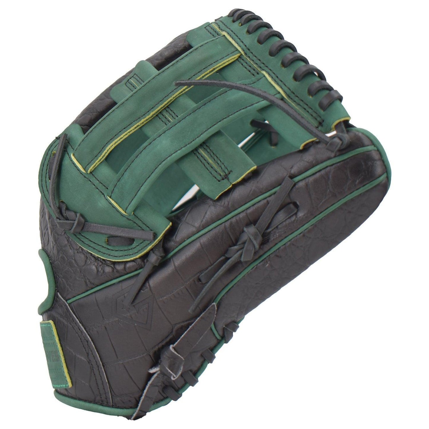 Gem Gloves Softball Fielding Glove - GEM003 (Black/Dark Green) - Smash It Sports