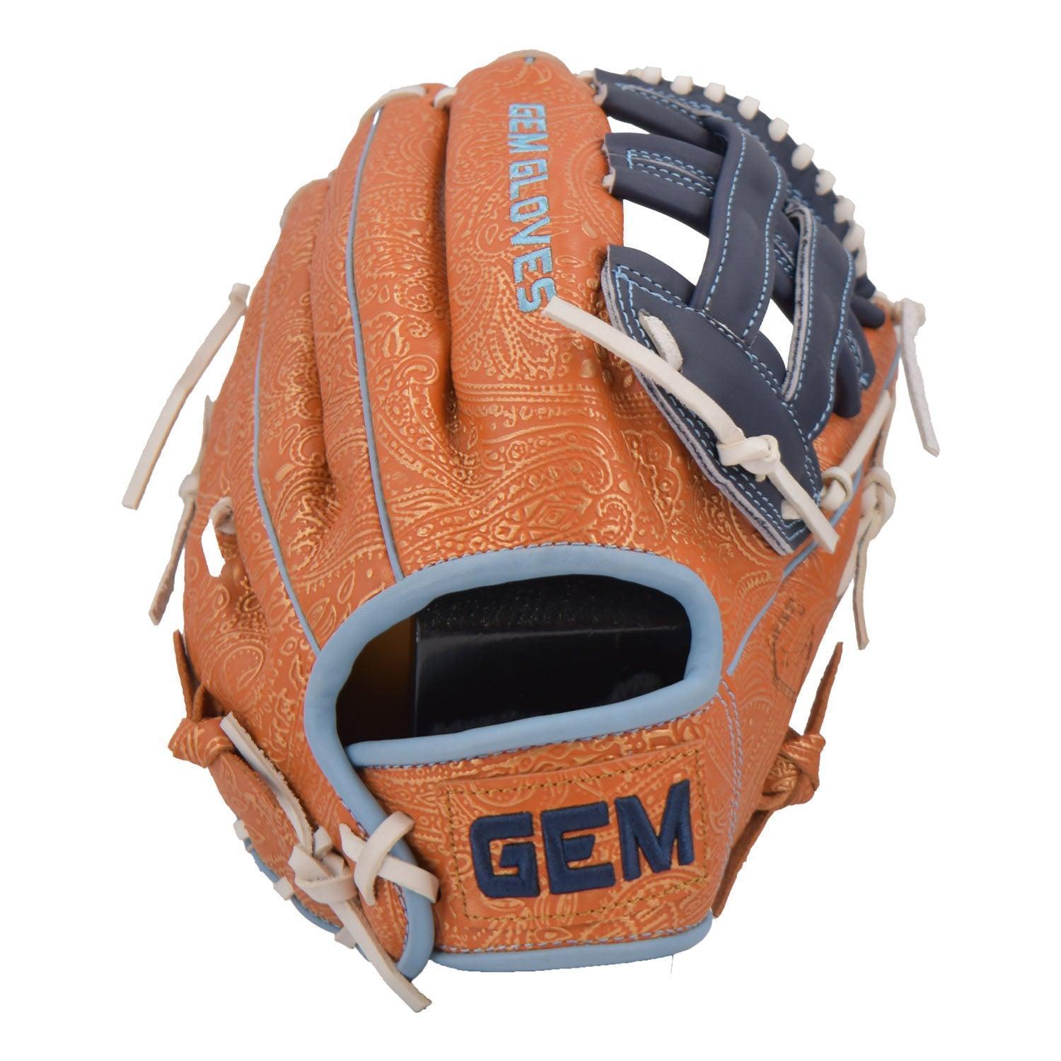 Gem Gloves Softball Fielding Glove - GEM004 Paisley - Smash It Sports