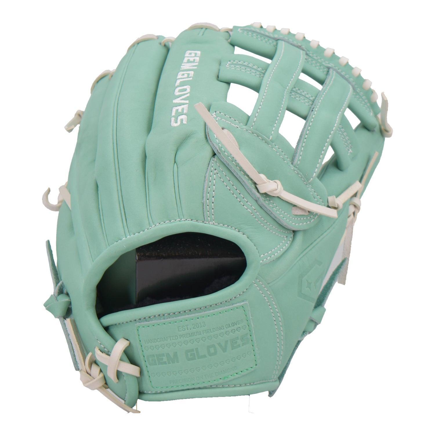 Gem Gloves Softball Fielding Glove - GEM007 (Mint) - Smash It Sports