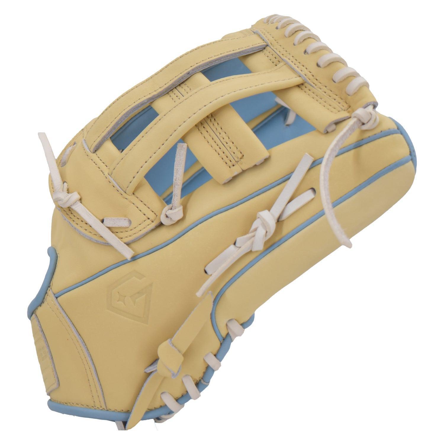 Gem Gloves Softball Fielding Glove - GEM008 (Tan/Carolina) - Smash It Sports