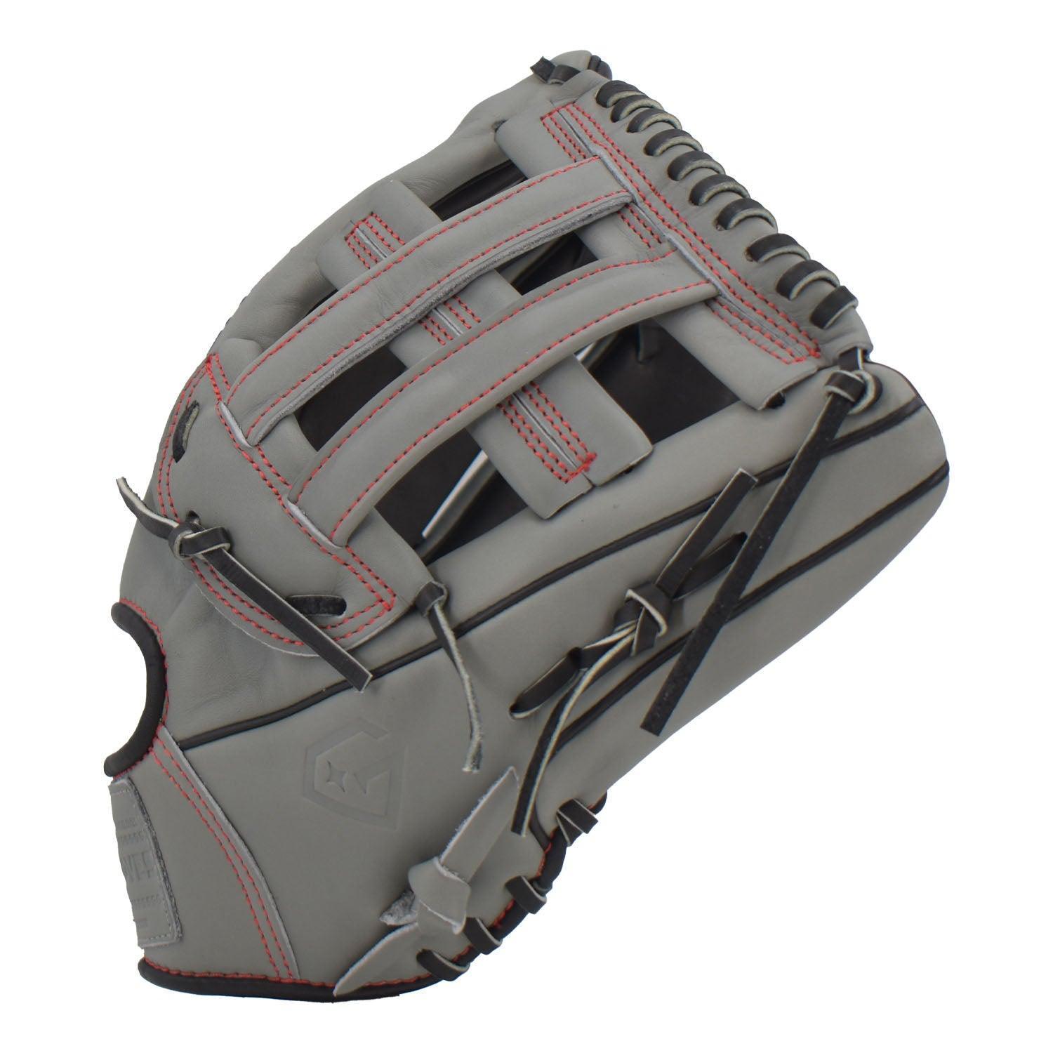 Gem Gloves Softball Fielding Glove - GEM009 Charcoal/Black/Red - Smash It Sports
