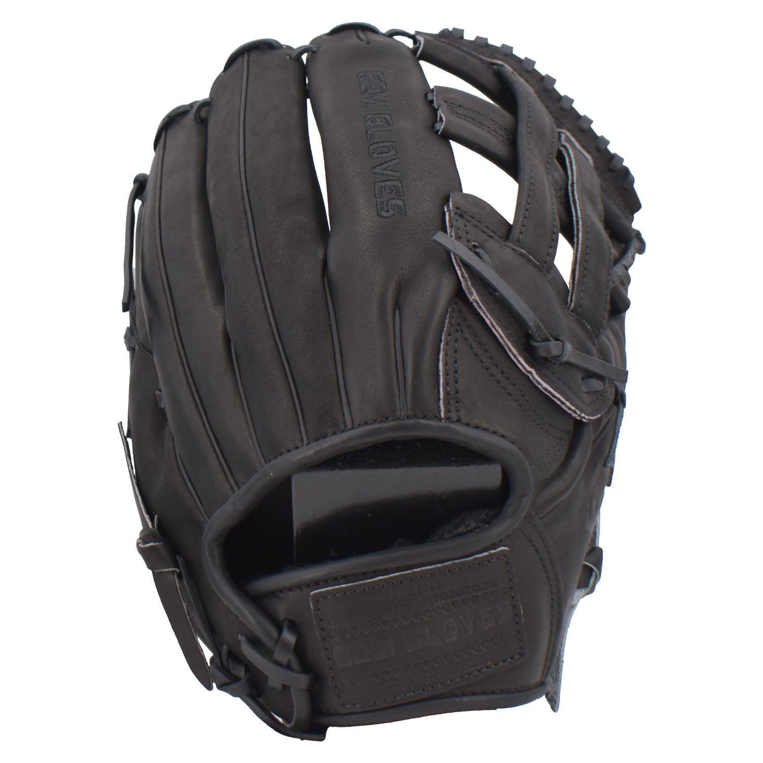 Gem Gloves Softball Fielding Glove - GEM013 Blackout - Smash It Sports