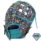 Gem Gloves Softball Fielding Glove - GEM035 Holographic Aztec – Product View | Smash It Sports | leather, kip, pro