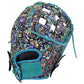 Gem Gloves Softball Fielding Glove - GEM035 Holographic Aztec – Product View | Smash It Sports | leather, kip, pro