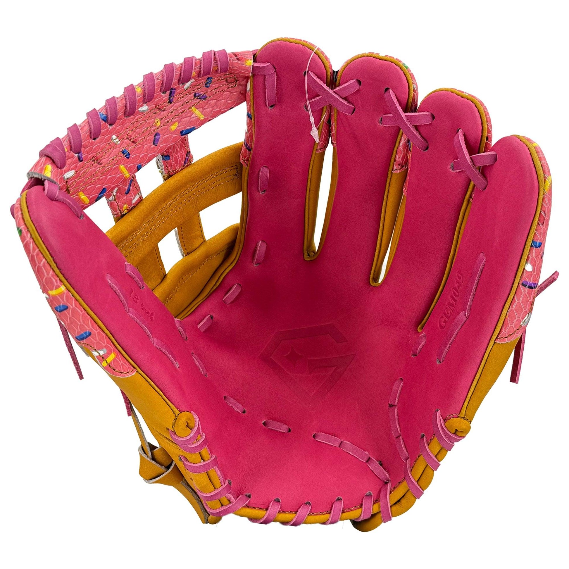 Gem Gloves Softball Fielding Glove - GEM049 Donut Drip - Smash It Sports