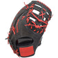Gem Gloves Softball First Base Mitt/Glove - GEM018 (Black/Red) - Smash It Sports