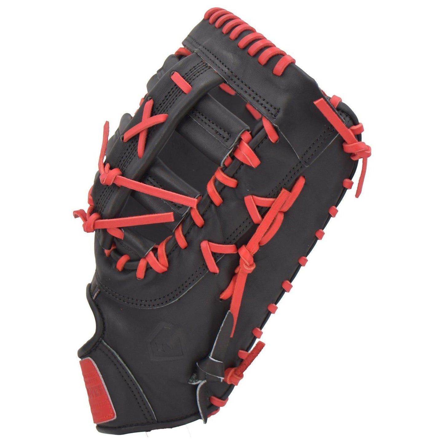 Gem Gloves Softball First Base Mitt/Glove - GEM018 (Black/Red) - Smash It Sports