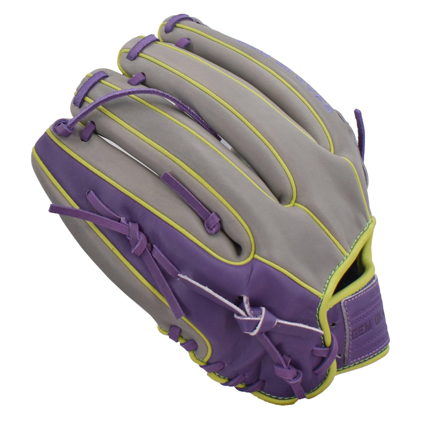 Gem Gloves Softball Fielding Glove - GEM042 Electric Grape