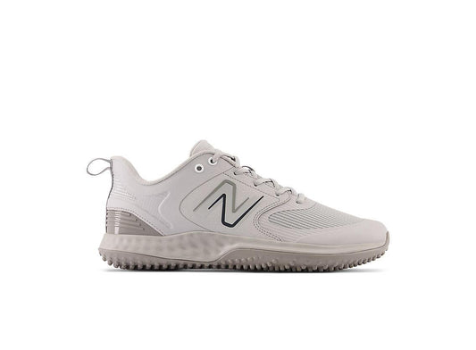 New Balance Men's Fresh Foam 3000 V6 Turf Baseball Shoes - Grey with White - T3000TG6 - Smash It Sports