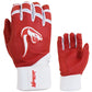 Grindstone Long Cuff Batting Glove - Red/White - Smash It Sports