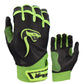 Grindstone Short Cuff Batting Glove - Black/Neon Green - Smash It Sports