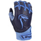 Grindstone Short Cuff Batting Glove - Navy/Carolina - Smash It Sports