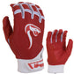 Grindstone Short Cuff Batting Glove - Red/White - Smash It Sports