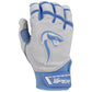 Grindstone Short Cuff Batting Glove - White/Carolina - Smash It Sports