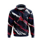 Anarchy Fleece Hoodie - Navy/Red/White - Smash It Sports