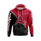 Anarchy Fleece Hoodie - Black/Red - Smash It Sports